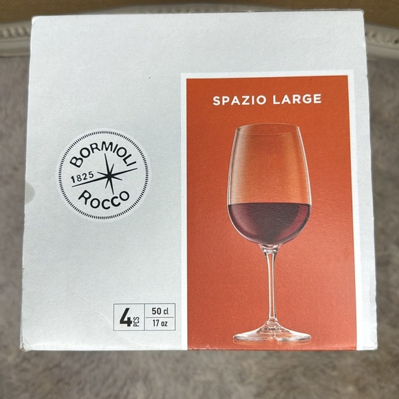 Bormioli Spazio Large Wine Glasses, Clear, 17 oz (Set of 4) - Picture 3 of 10